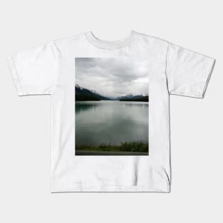 Canadian Lake View Under Clouds Kids T-Shirt